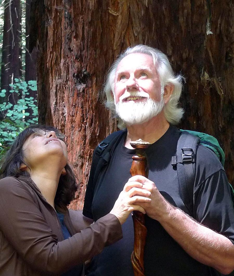 Alison and Alvy in Oakland redwoods